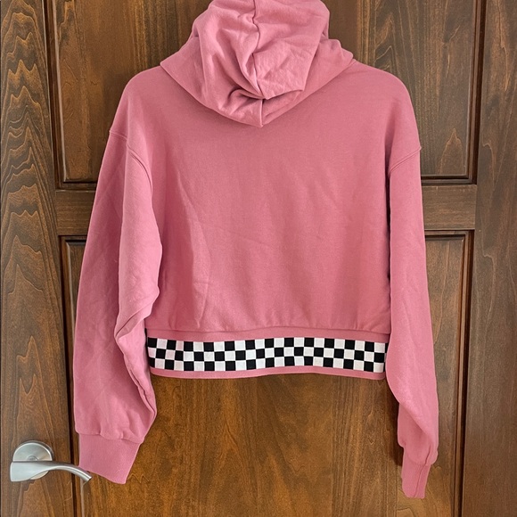 Vans Pink and Black Checkered Women's Hoodie - Picture 5 of 5